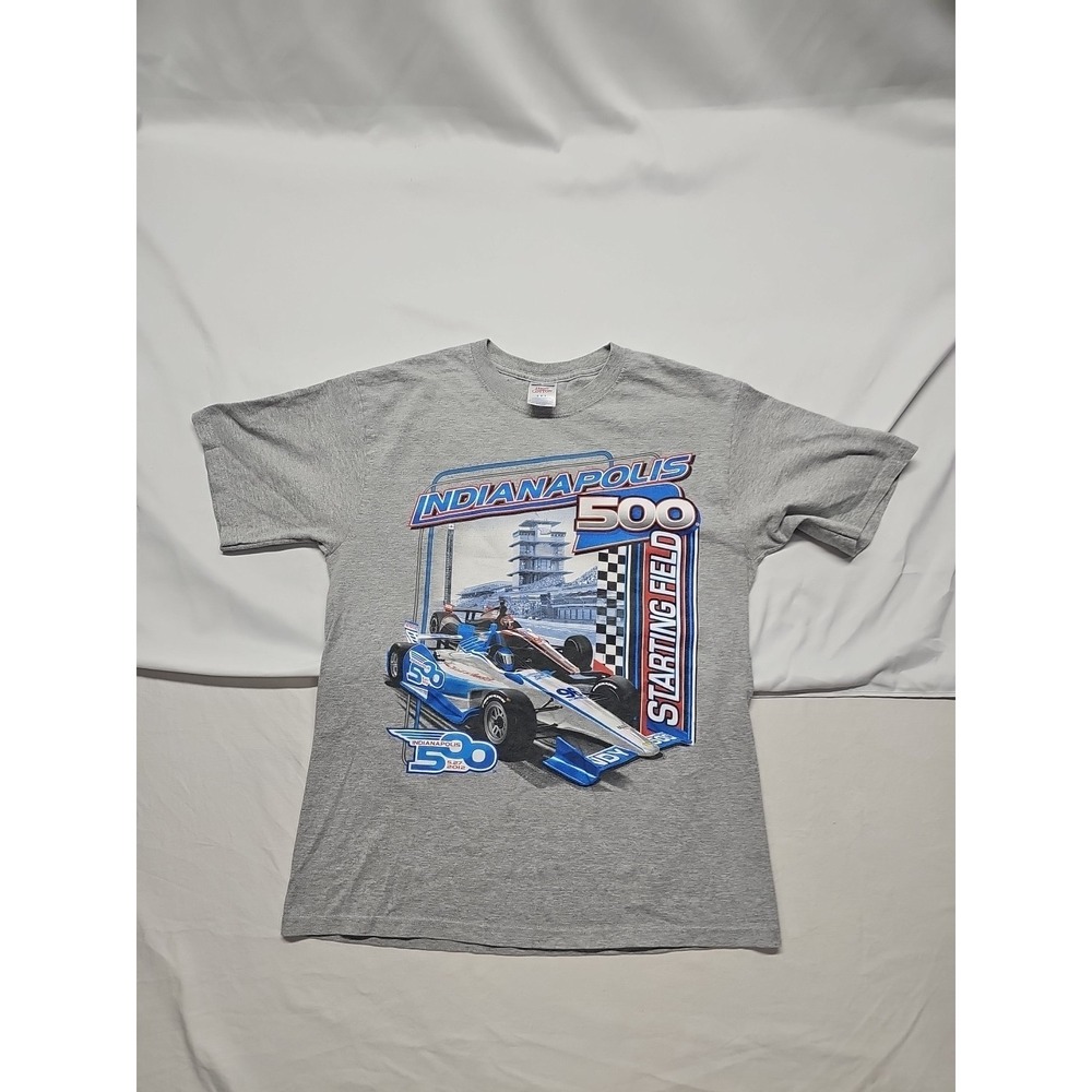 2012 Indianapolis Indy 500 Men's Gray t-shirt‎ Start field Men Sz Med